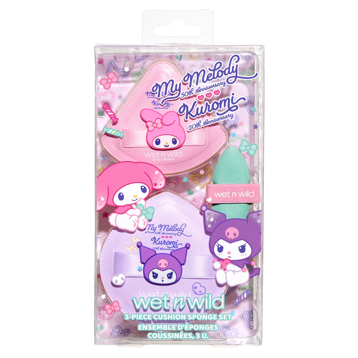 My Melody & Kuromi x Wet n Wild 3-Piece Cushion Sponge Set Beauty MARKWINS