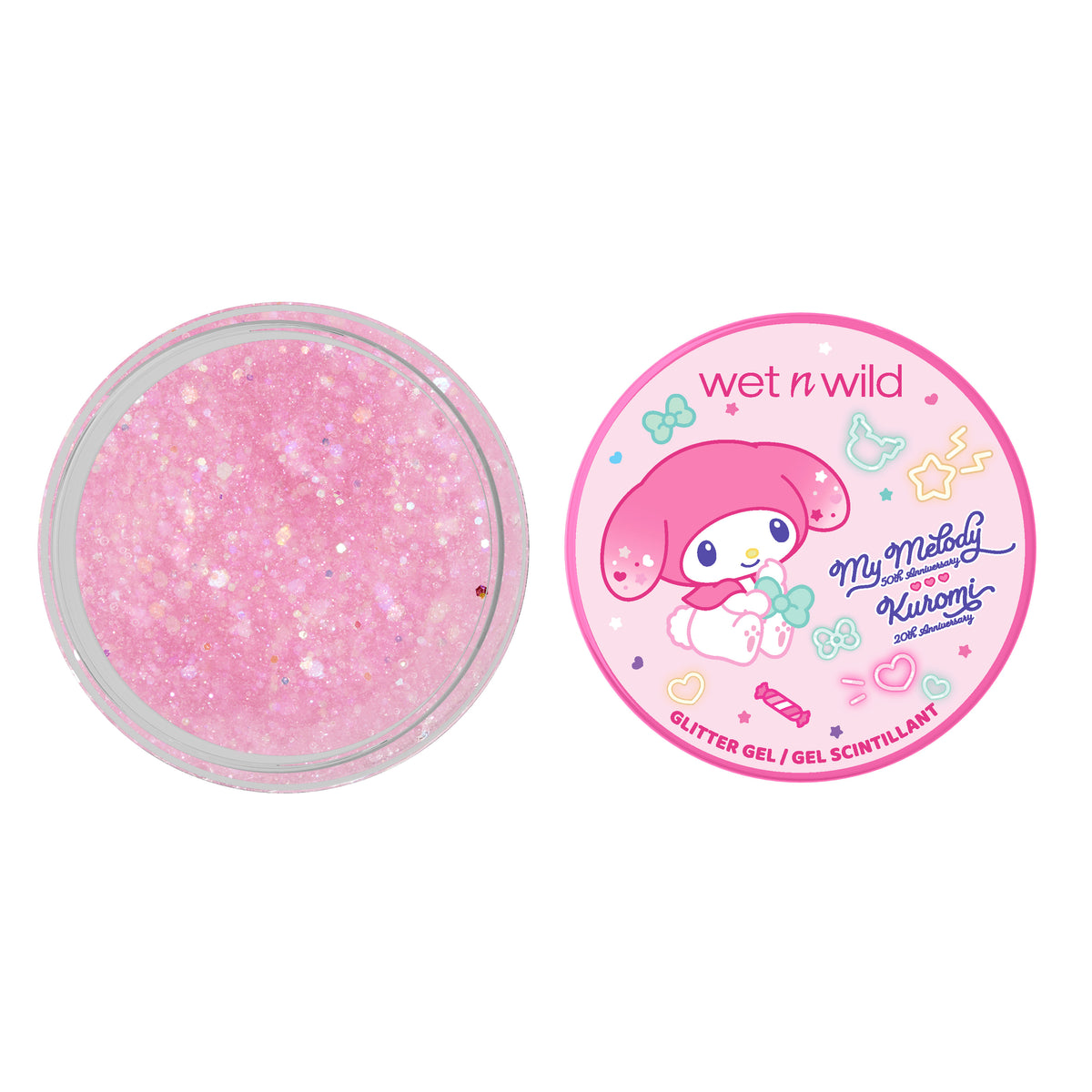 My Melody & Kuromi x Wet n Wild Glitter Gel (My Melody) Beauty MARKWINS