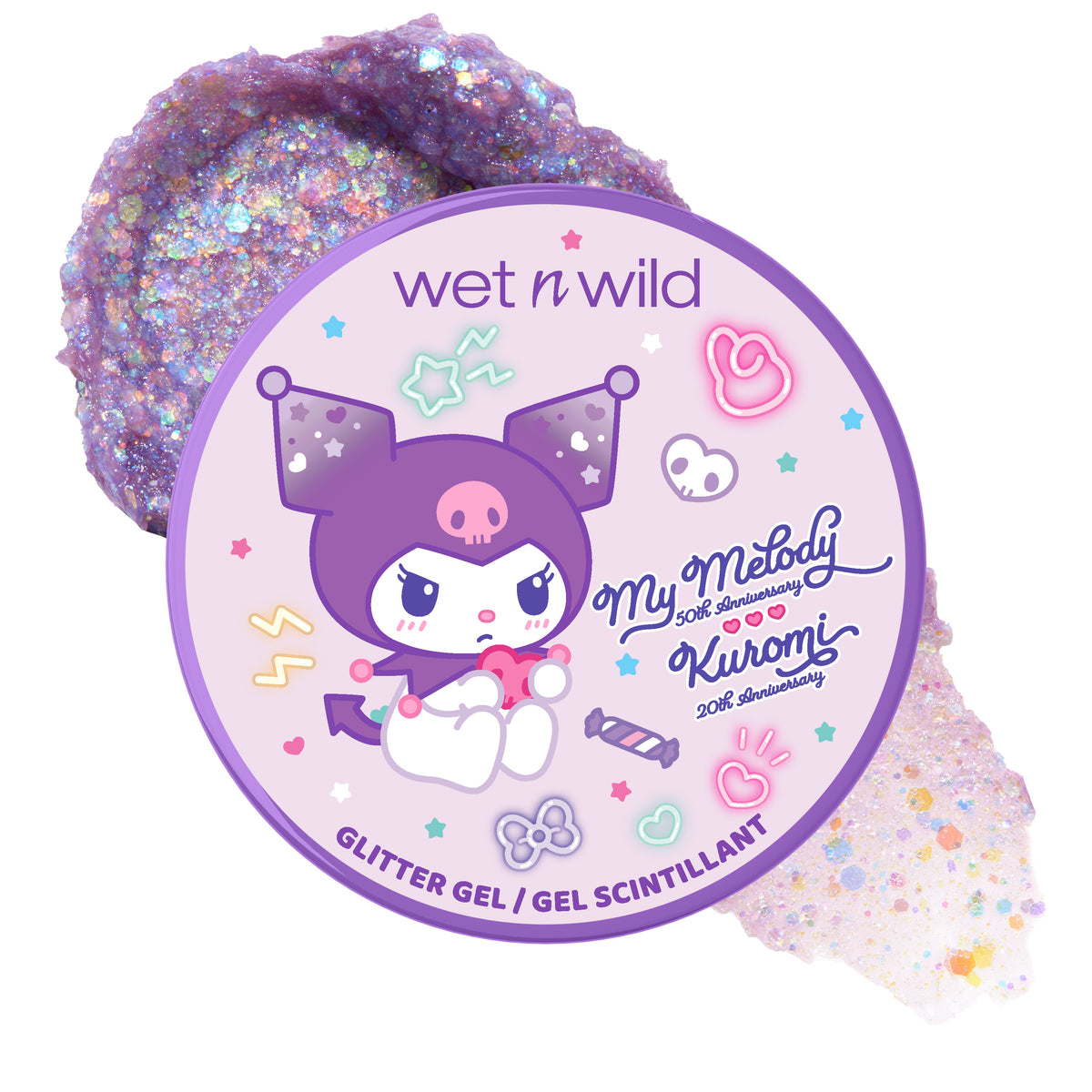 My Melody & Kuromi x Wet n Wild Glitter Gel (Kuromi) Beauty MARKWINS