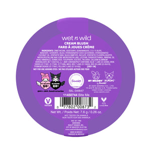 My Melody & Kuromi x Wet n Wild Swirl Cream Blush (Kuromi) Beauty MARKWINS
