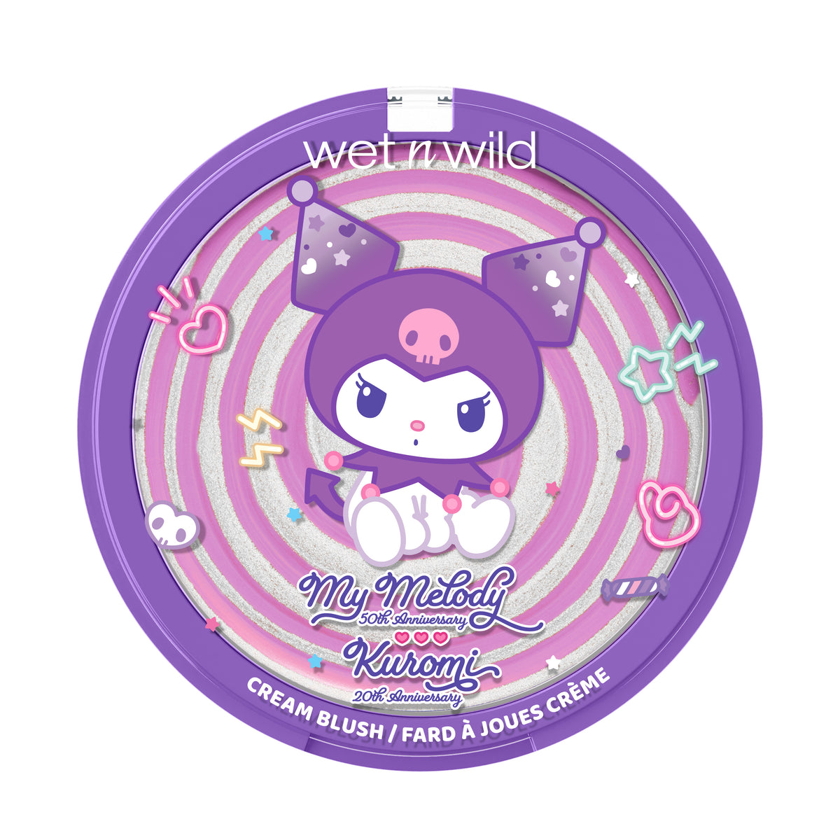 My Melody & Kuromi x Wet n Wild Swirl Cream Blush (Kuromi) Beauty MARKWINS