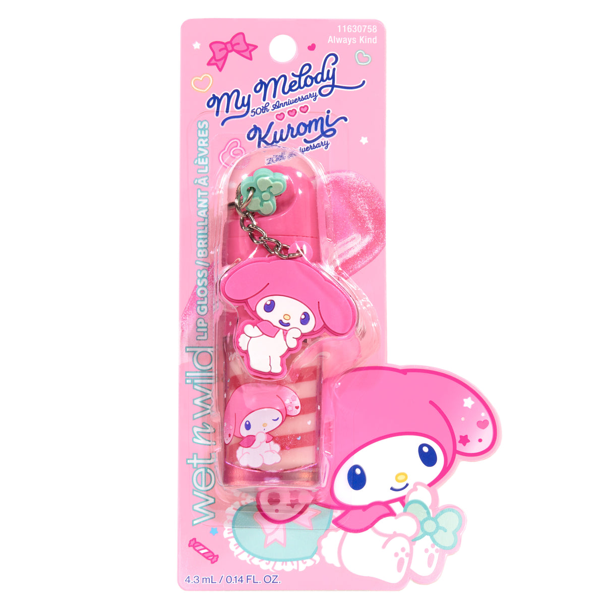 My Melody & Kuromi x Wet n Wild Spiral Lip Gloss (My Melody)