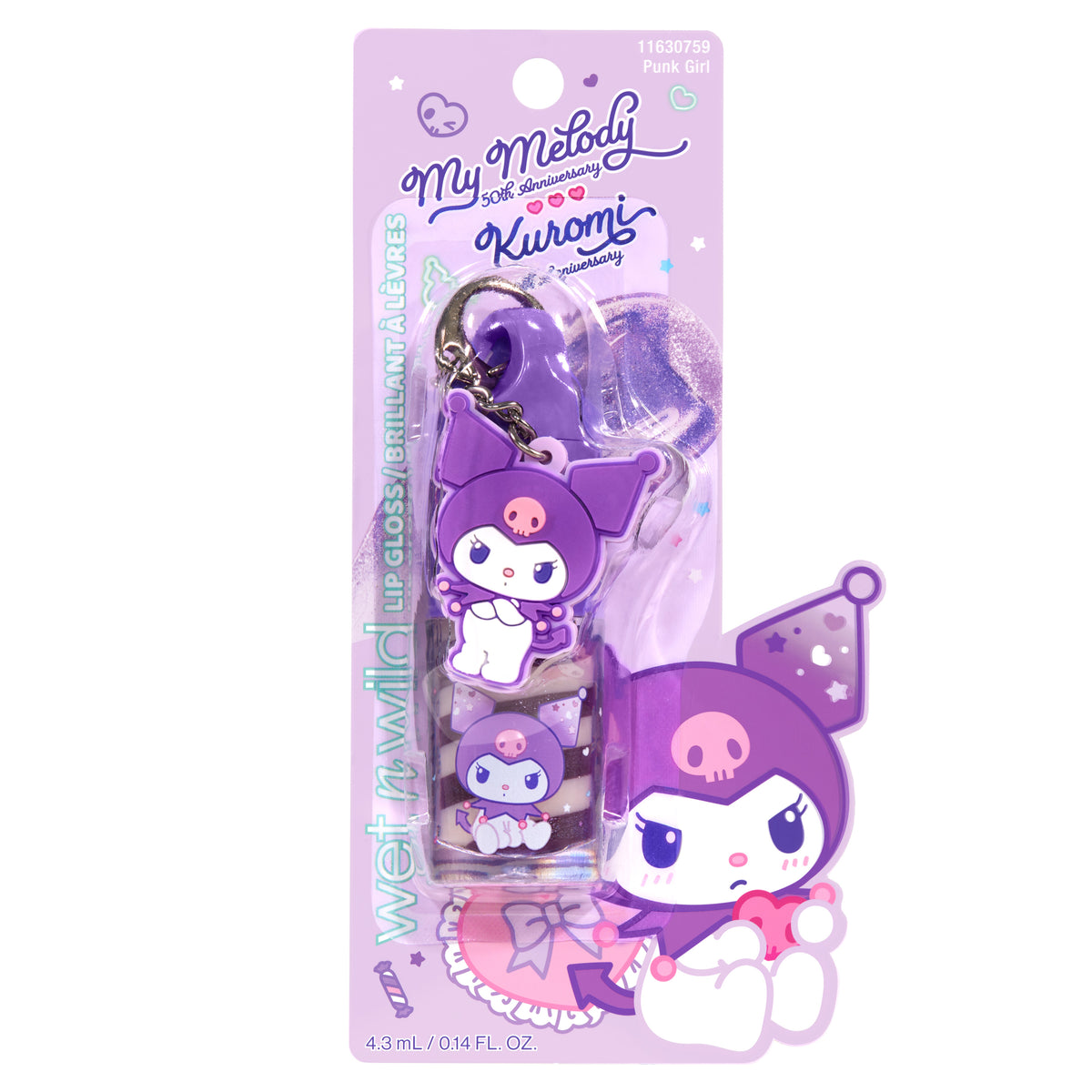 My Melody & Kuromi x Wet n Wild Spiral Lip Gloss (Kuromi)