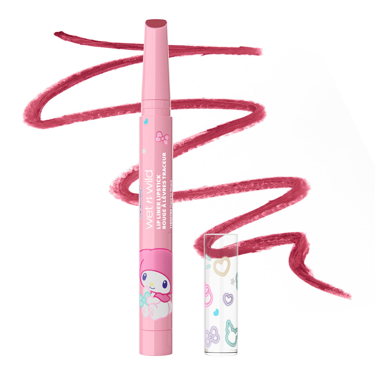 My Melody & Kuromi x Wet n Wild Glossy Lip Liner Lipstick (My Melody)