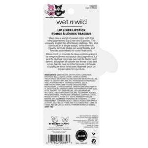 My Melody & Kuromi x Wet n Wild Glossy Lip Liner Lipstick (My Melody)