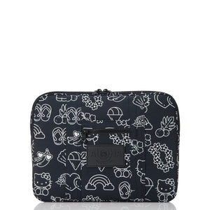 Hello Kitty x Aloha Collection Keep It Light 13" Laptop Case (Black & White Icons) Bags Aloha Collection Inc