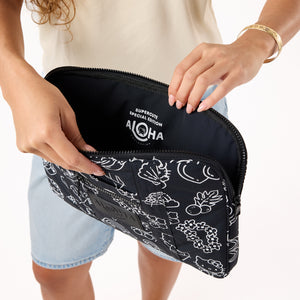Hello Kitty x Aloha Collection Keep It Light 13" Laptop Case (Black & White Icons) Bags Aloha Collection Inc