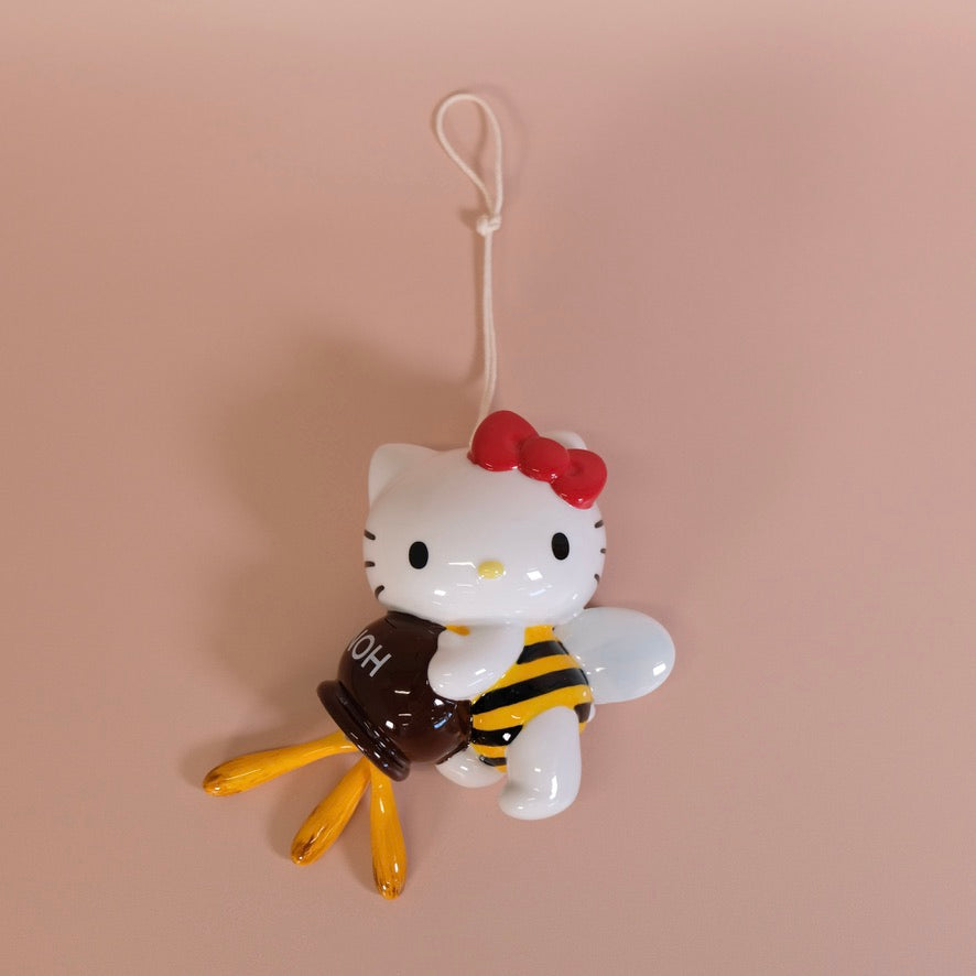 Hello Kitty Bumble Bee Ceramic Wind Chime Home Goods Blue Sky