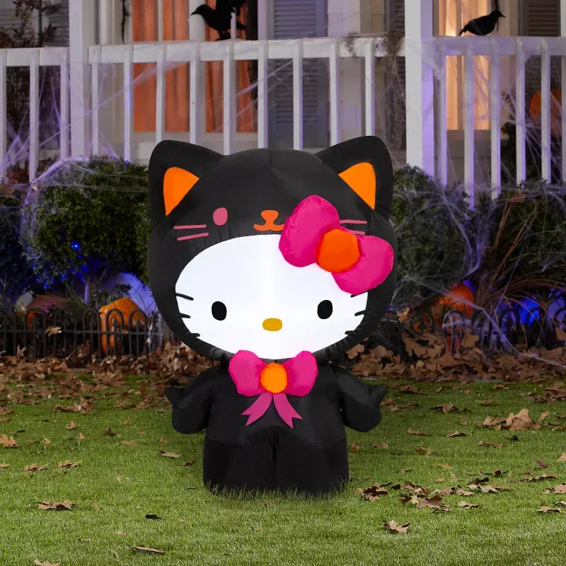 Hello Kitty 3ft Airblown Inflatable (Black Cat) Home Goods Jmarcus