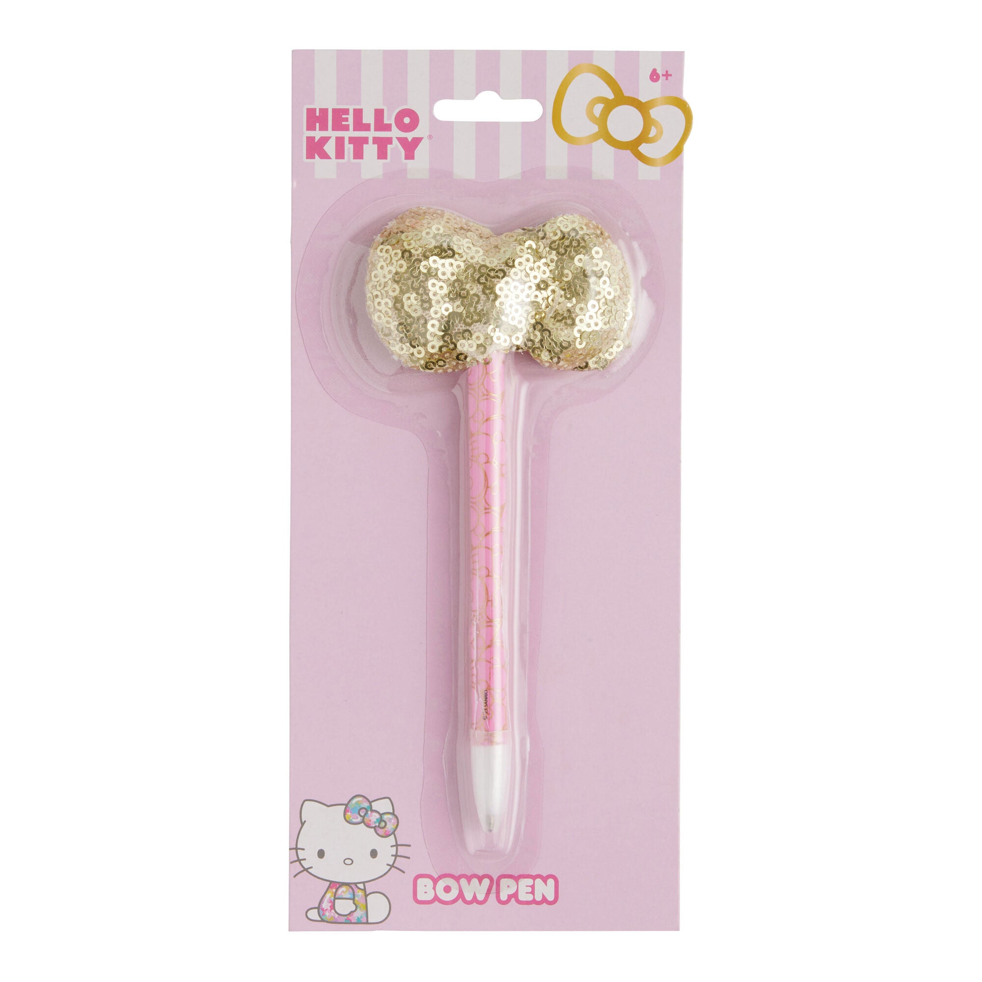 Hello Kitty Sequined Bow Pen Stationery HORIZON   