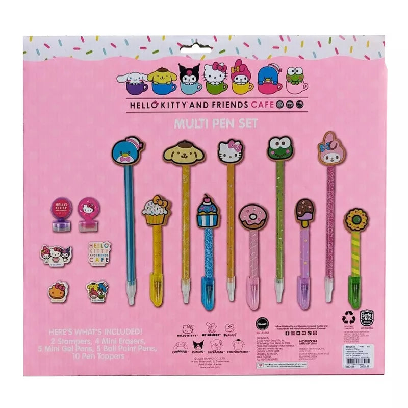 Hello Kitty and Friends Cafe Character Pen Set Stationery HORIZON   