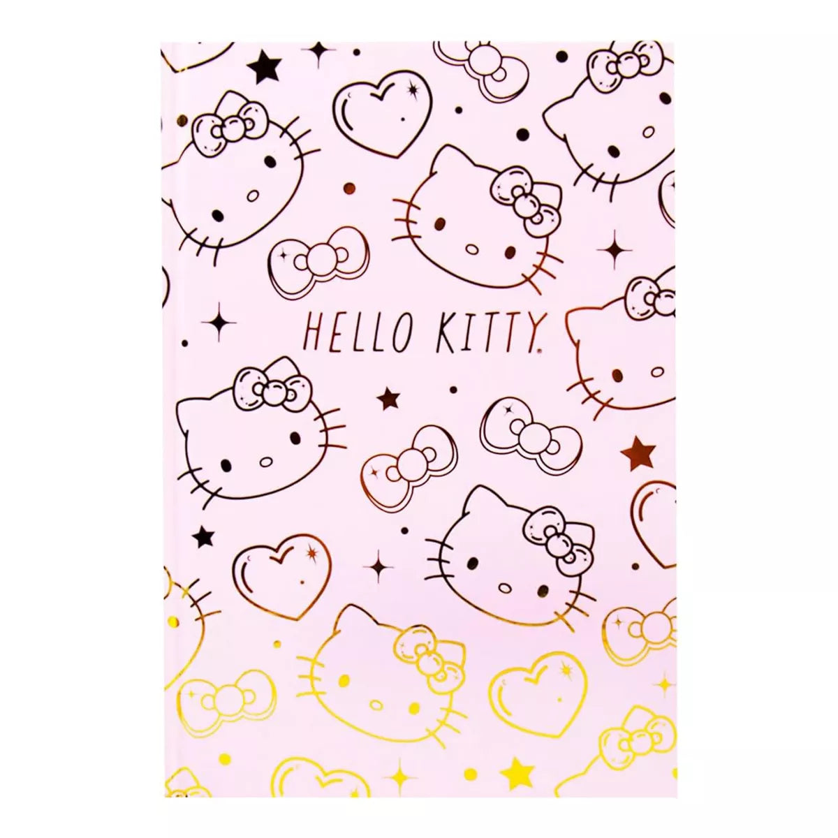 Hello Kitty Gold Foil Hardcover Journal Stationery HORIZON   