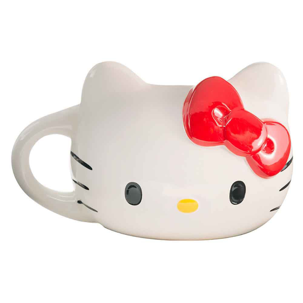 Hello Kitty Face Sculpted Mug (Red) Home Goods BIOWORLD   