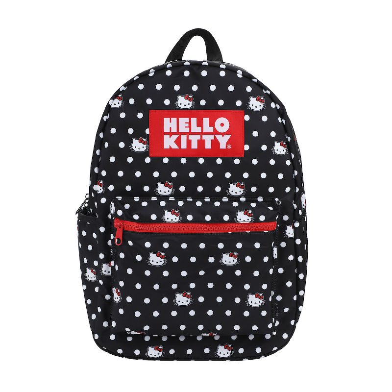 Hello Kitty Polka Dots Backpack, Black Hello Kitty Polka Dots Backpack, Black