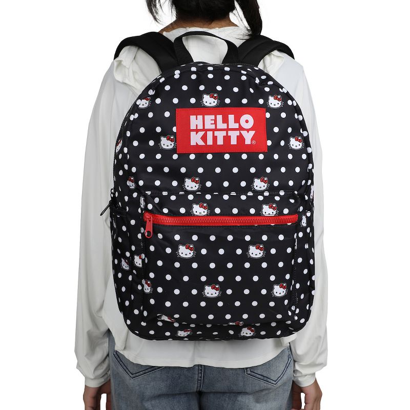 hello kitty cafe backpack levels Hello Kitty Polka Dots Backpack, Black