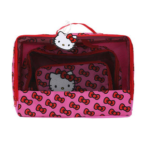 Hello Kitty Packing Cube & Hang Tag Set Travel BIOWORLD   
