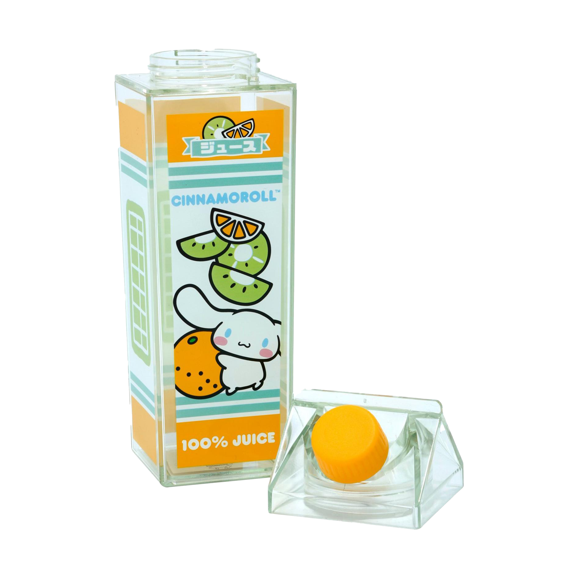 Cinnamoroll Milk Carton Water Bottle (Orange & Kiwi) Home Goods BIOWORLD   