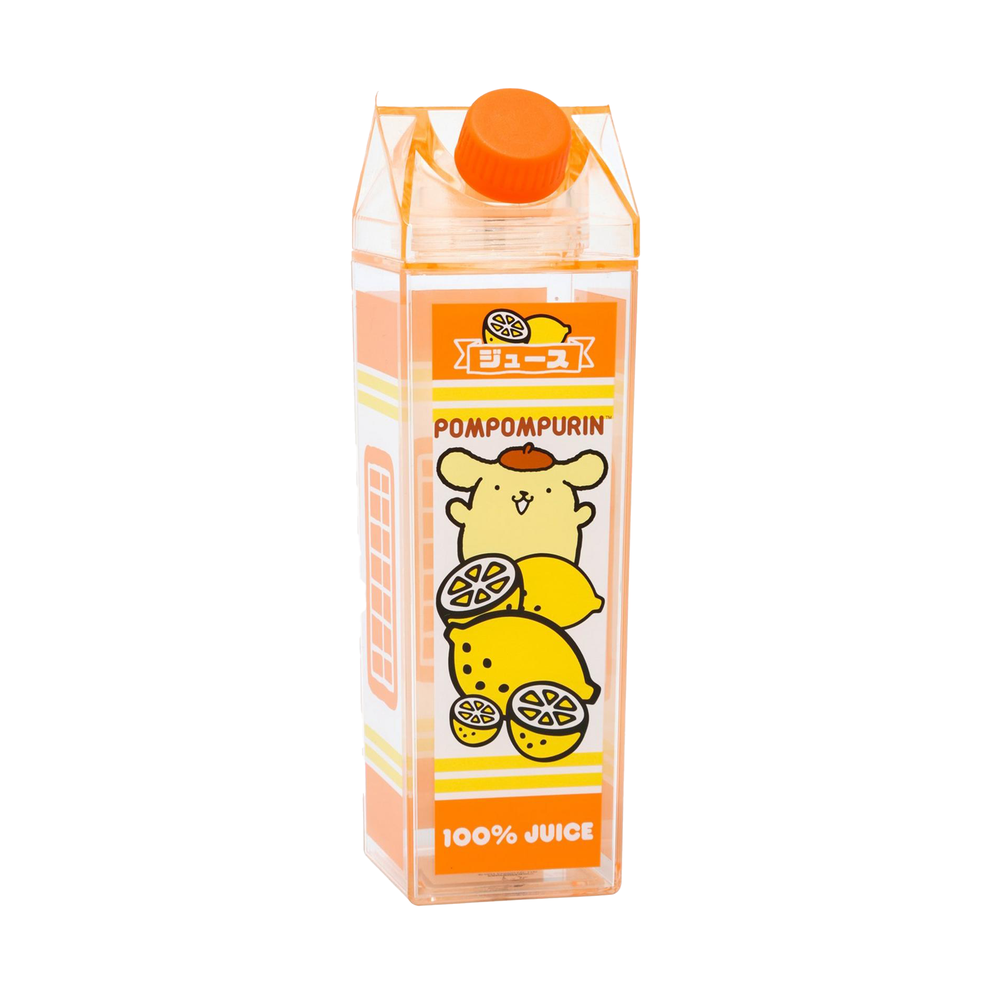 Pompompurin Milk Carton Water Bottle (Lemon) Home Goods BIOWORLD   