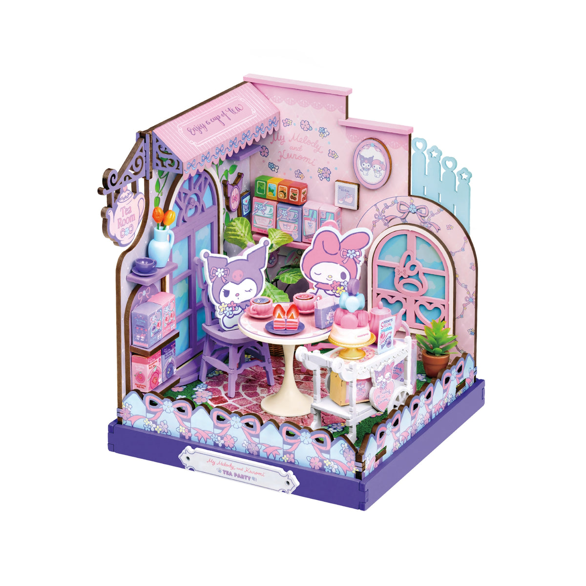 My Melody & Kuromi Tea Party DIY Miniature House Kit Toys&Games HANDS CRAFT