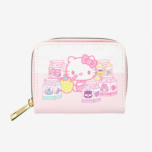 Hello Kitty And Friends Milk Cartons Compact Wallet Bags BIOWORLD   