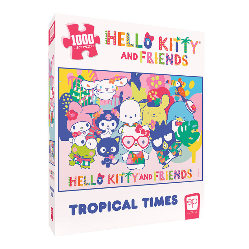 Hello Kitty and Friends Tropical Times 1000-pc Puzzle Toys&amp;Games USAopoly Inc   