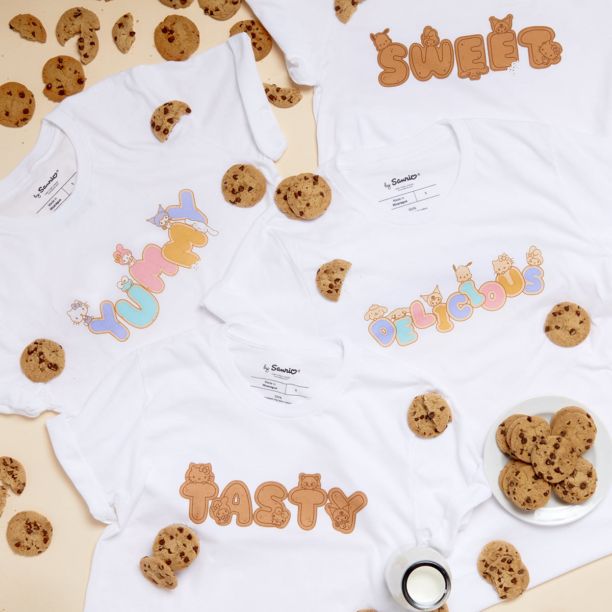 Hello Kitty and Friends Yummy Cookie Tee Apparel Printful XS  