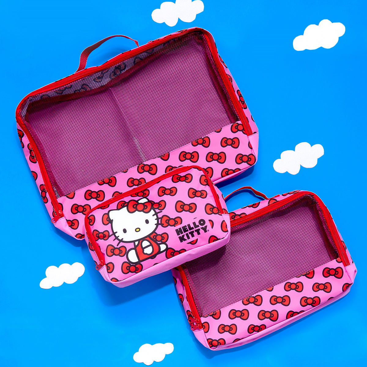Hello Kitty Packing Cube &amp; Hang Tag Set