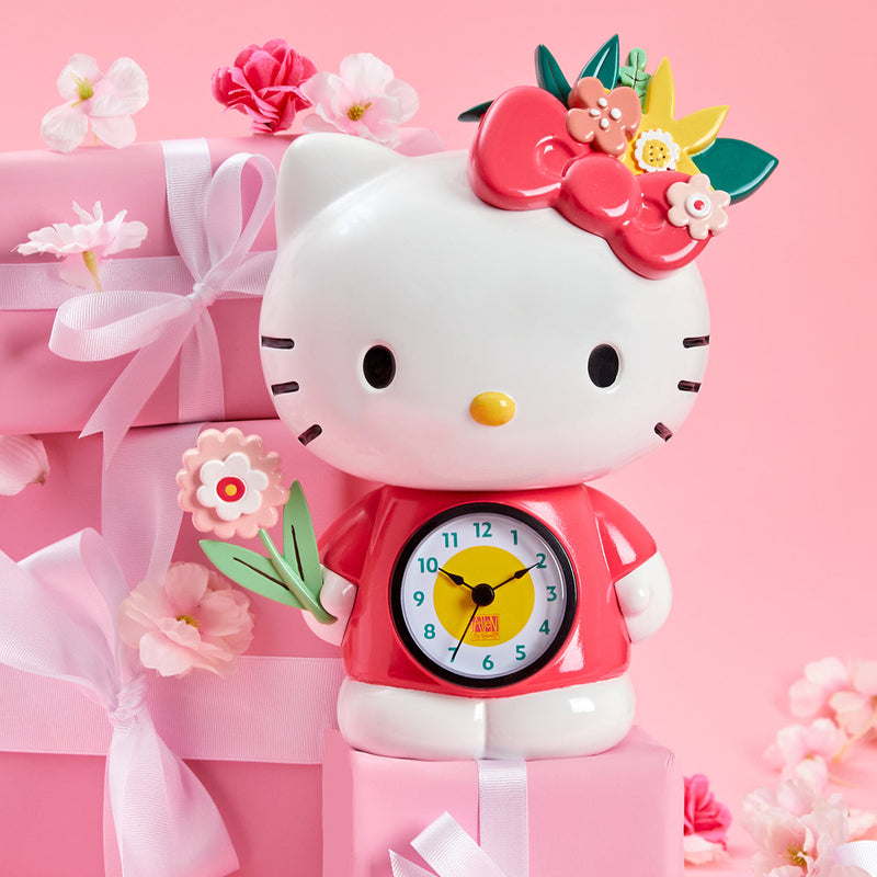 Hello Kitty Large Clock Hello Kitty Blossoms Desk Clock
