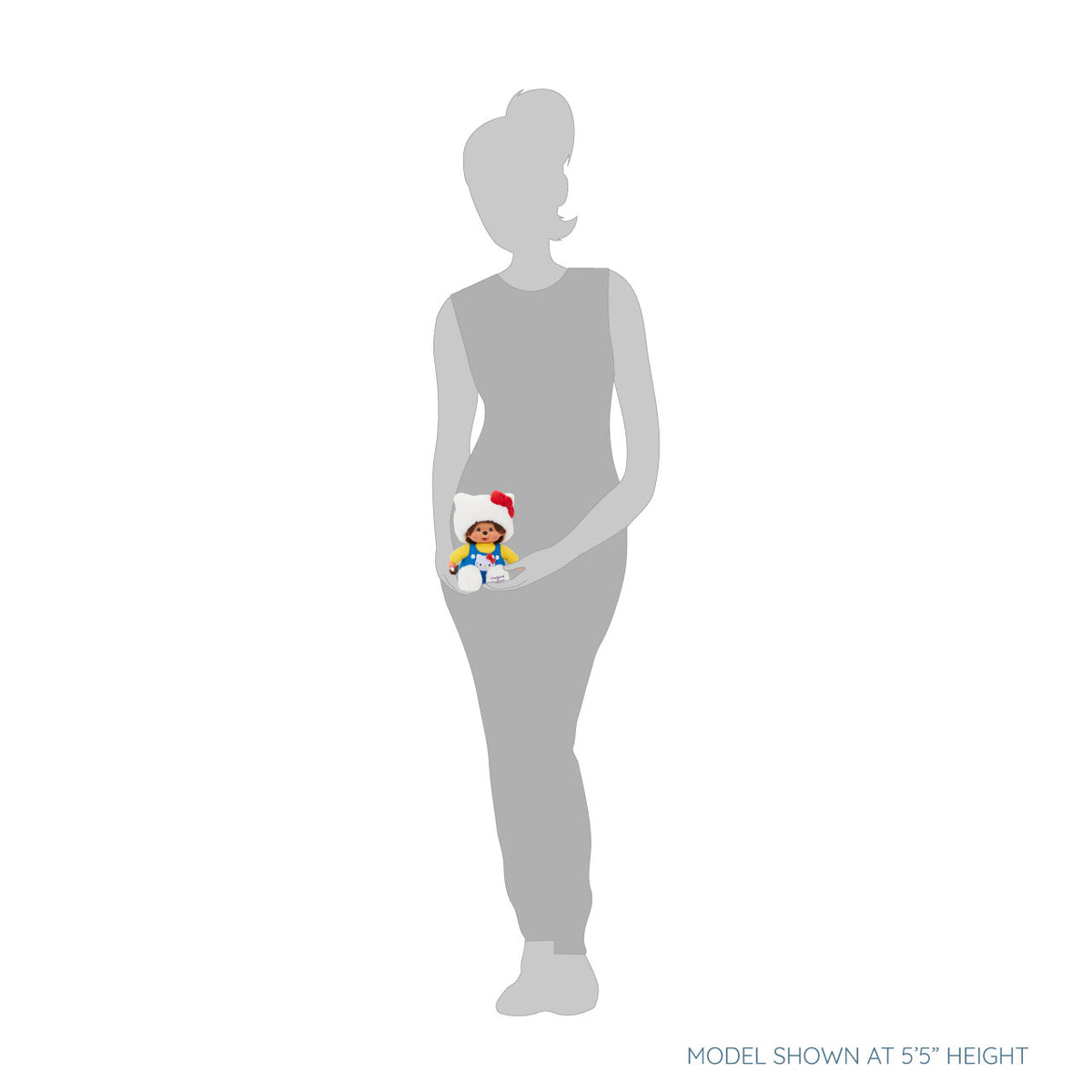 Hello Kitty x Monchhichi 7" Overalls Plush (Monchhichi) Plush Aliquantum International Inc