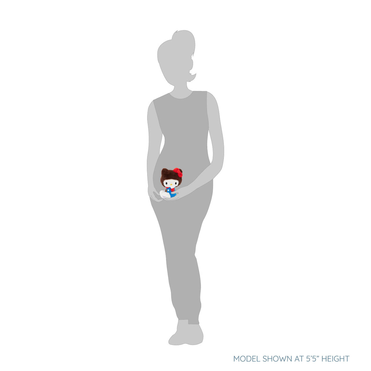 Hello Kitty x Monchhichi 7" Overalls Plush (Hello Kitty) Plush Aliquantum International Inc