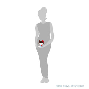 Hello Kitty x Monchhichi 7" Overalls Plush (Hello Kitty) Plush Aliquantum International Inc