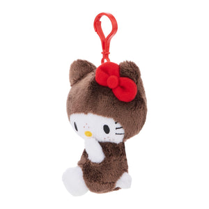 Hello Kitty x Monchhichi Plush Mascot Clip (Hello Kitty) Plush Aliquantum International Inc