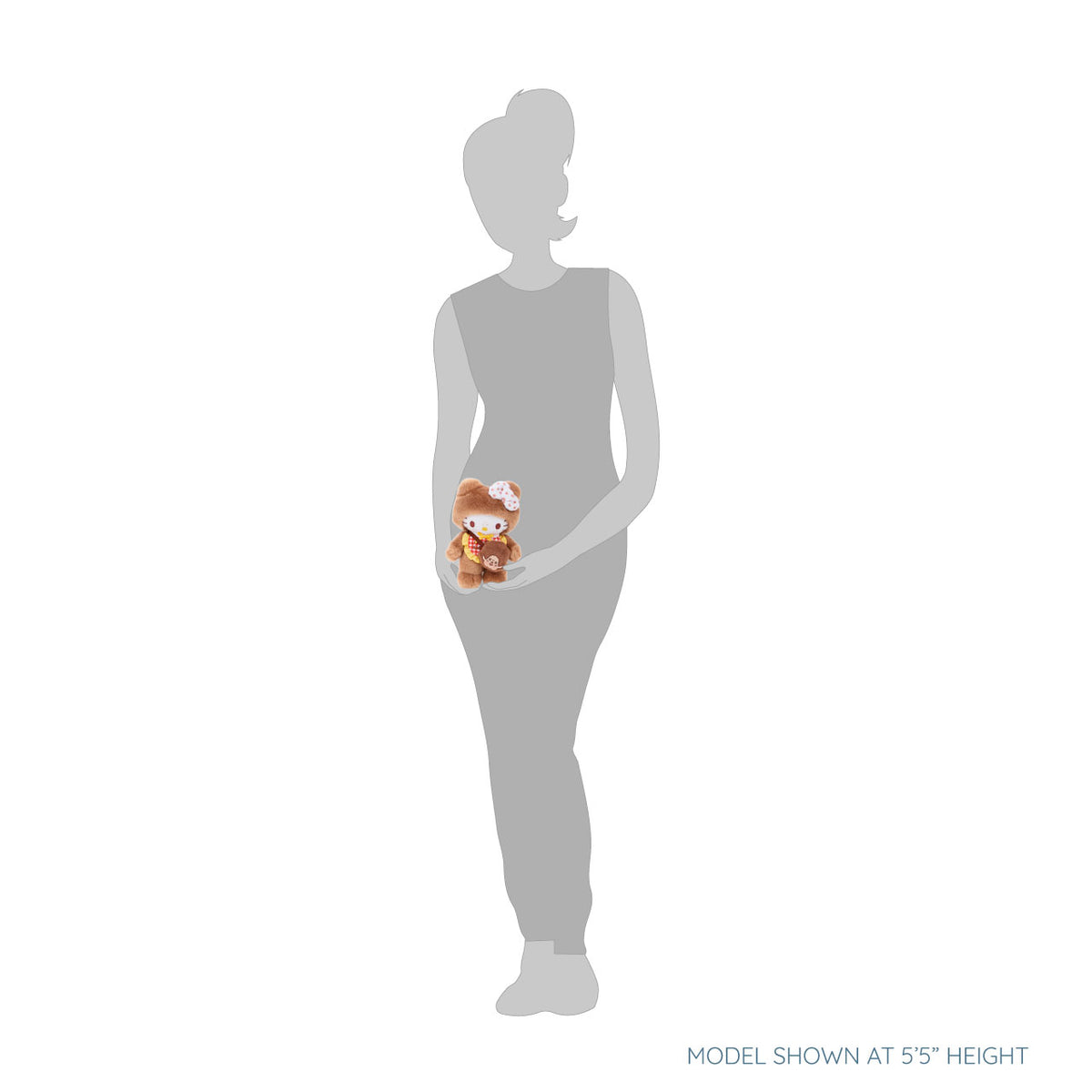 Hello Kitty x Monchhichi 8" Gingham Plush (Hello Kitty) Plush Aliquantum International Inc