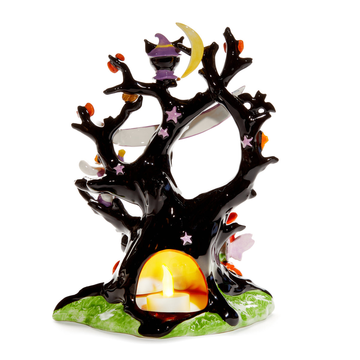 Hello Kitty and Friends Halloween Tree Ceramic Candle House Home Goods Blue Sky