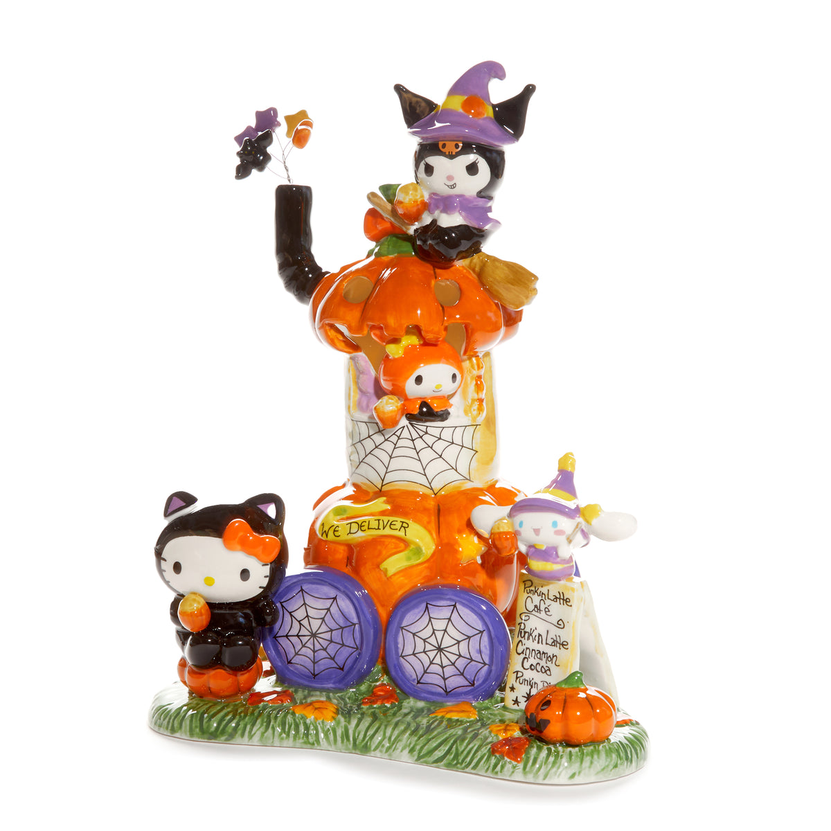 Hello Kitty and Friends Pumpkin Cafe Latte Candle House Home Goods Blue Sky