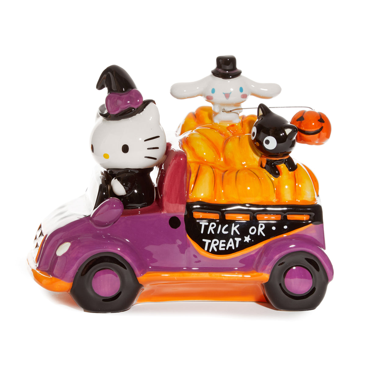Hello Kitty and Friends Trick or Treat Truck Ceramic Figurine Home Goods Blue Sky