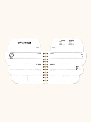 Hello Kitty x Studio Oh! 2026 Playful Pink Die-Cut Weekly Planner