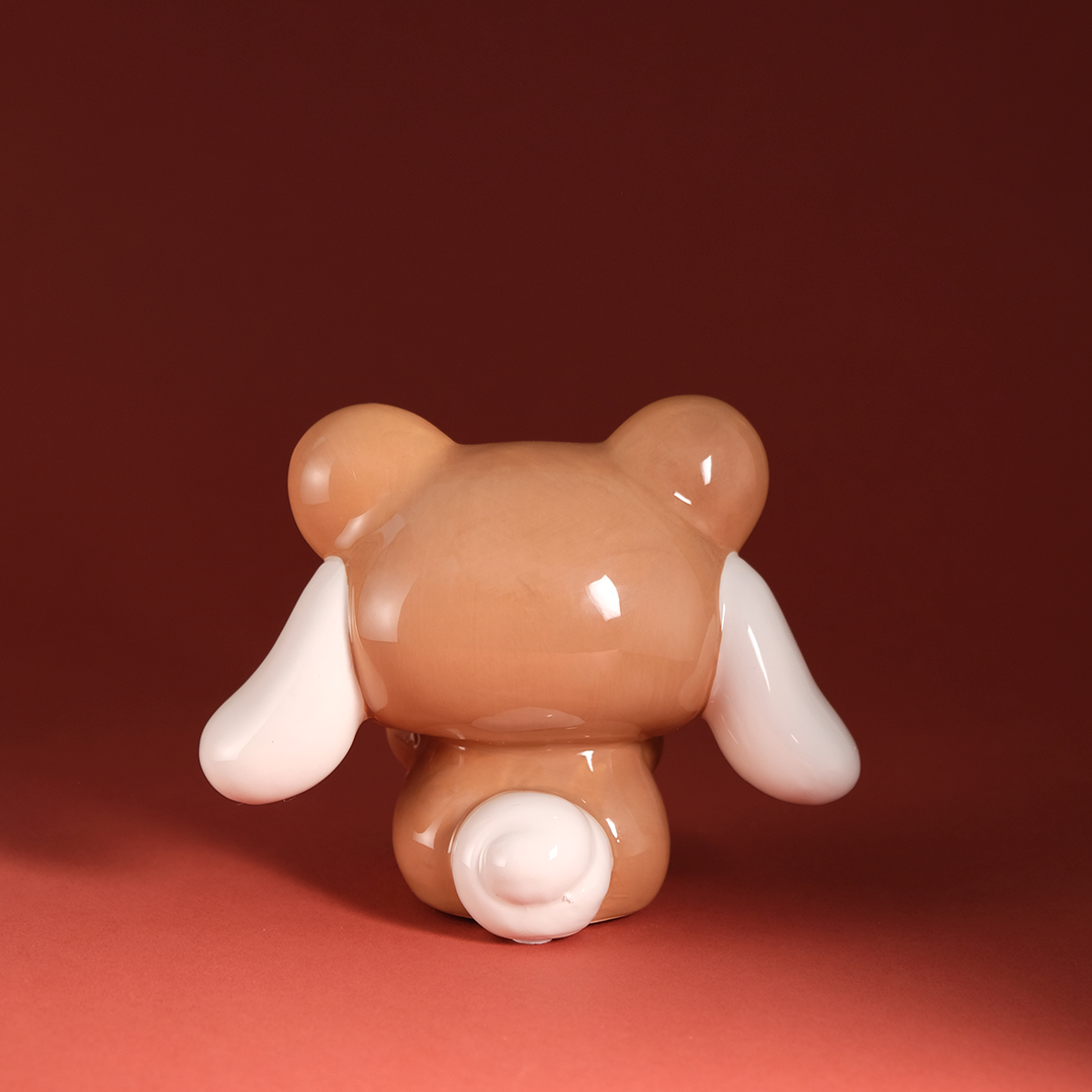 Cinnamoroll & Teddy Bear Love Ceramic Figurine Home Goods Blue Sky