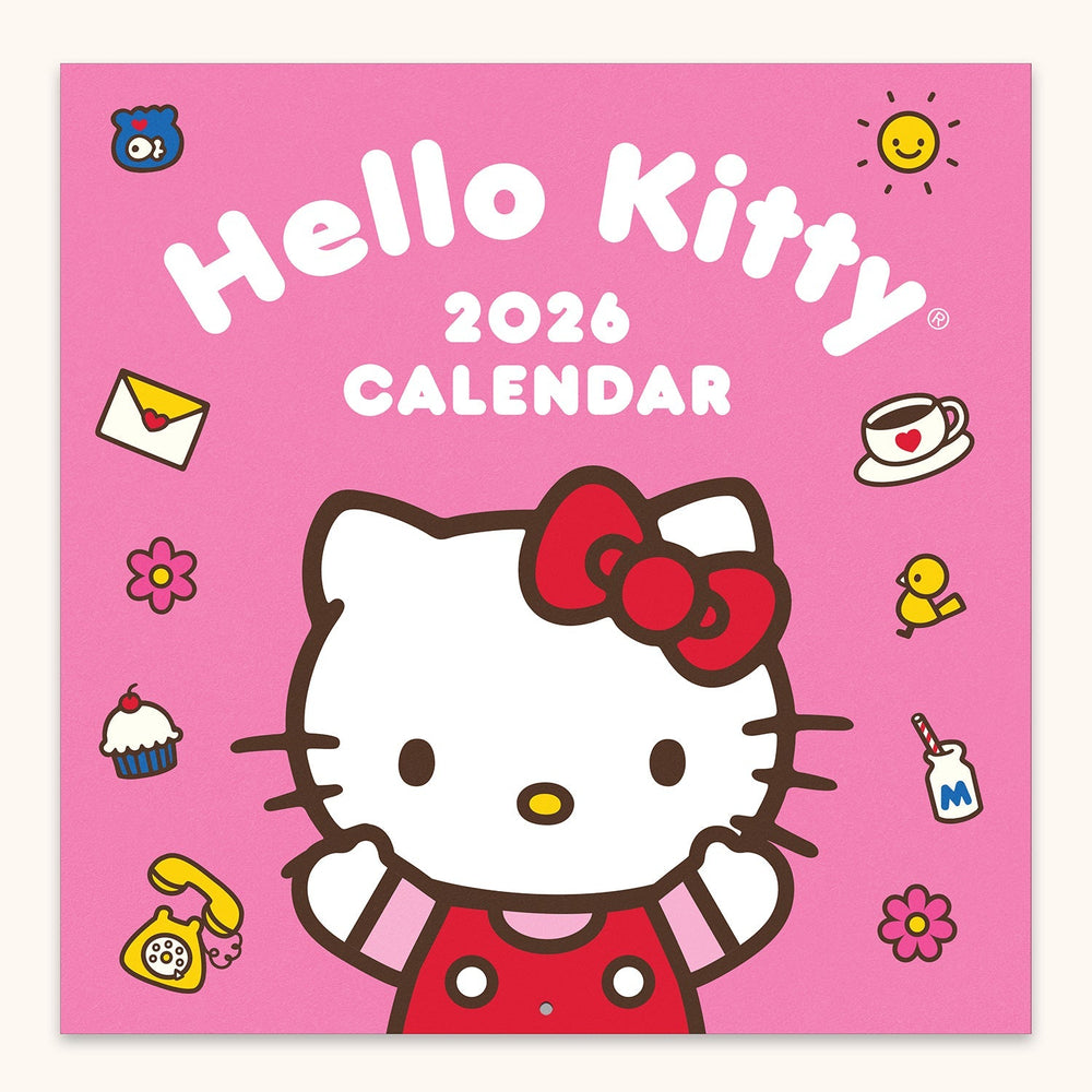 Hello Kitty x Studio Oh! 2026 Playful Pink Wall Calendar Stationery Studio Oh!