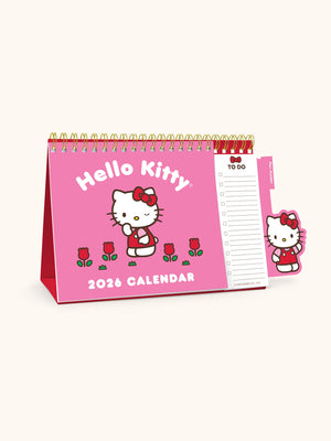 Hello Kitty x Studio Oh! 2026 Standing Desk Easel Calendar with Pen Holder