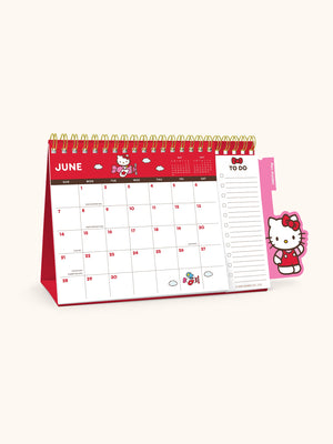 Hello Kitty x Studio Oh! 2026 Standing Desk Easel Calendar with Pen Holder