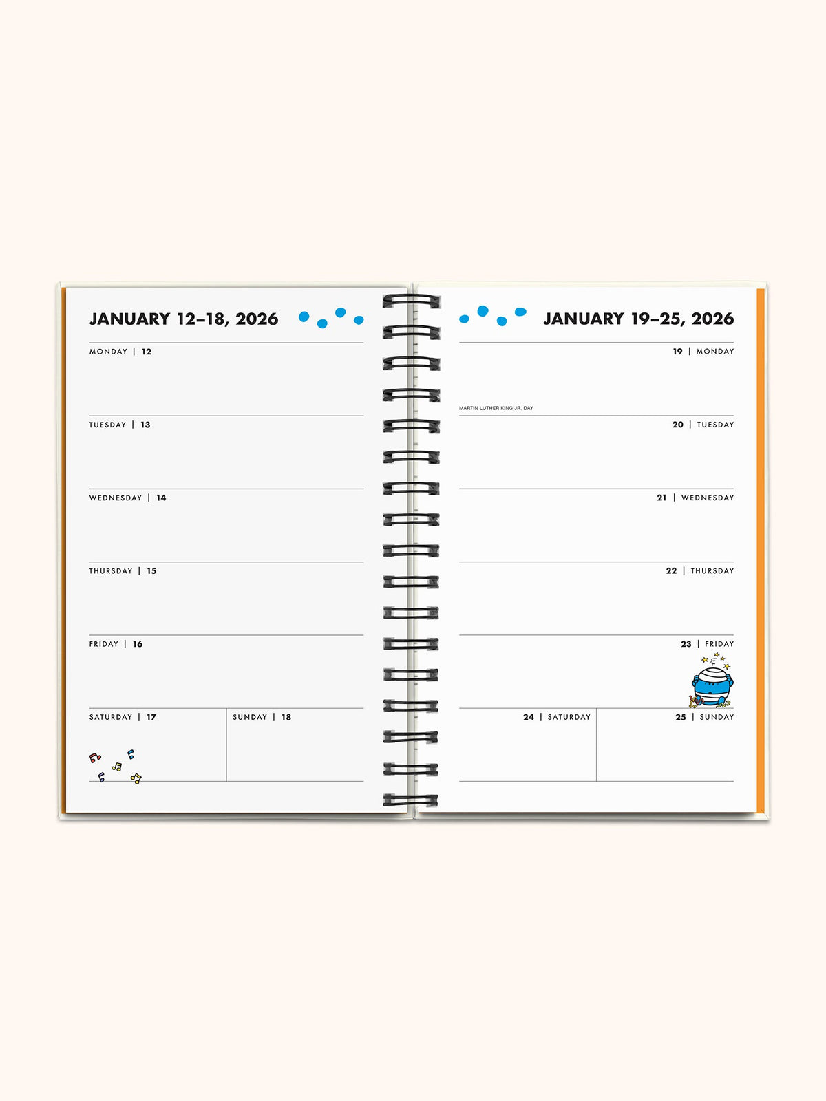 Mr. Positive x Studio Oh! 2026 Thinking Chenille Patch Planner Stationery Studio Oh!