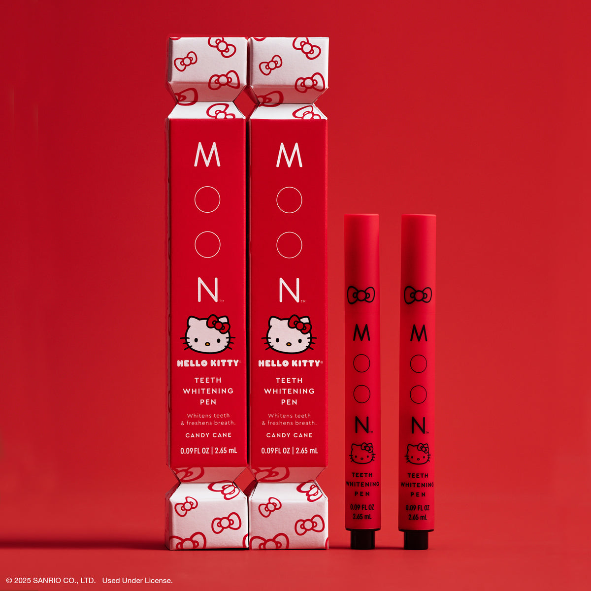 Hello Kitty x MOON Oral Beauty Whitening Pen Duo (Candy Cane) Home Goods Moon Oral Beauty