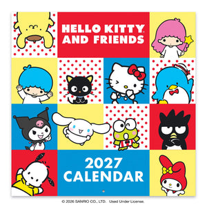 Hello Kitty and Friends 2027 Retro Wall Calendar