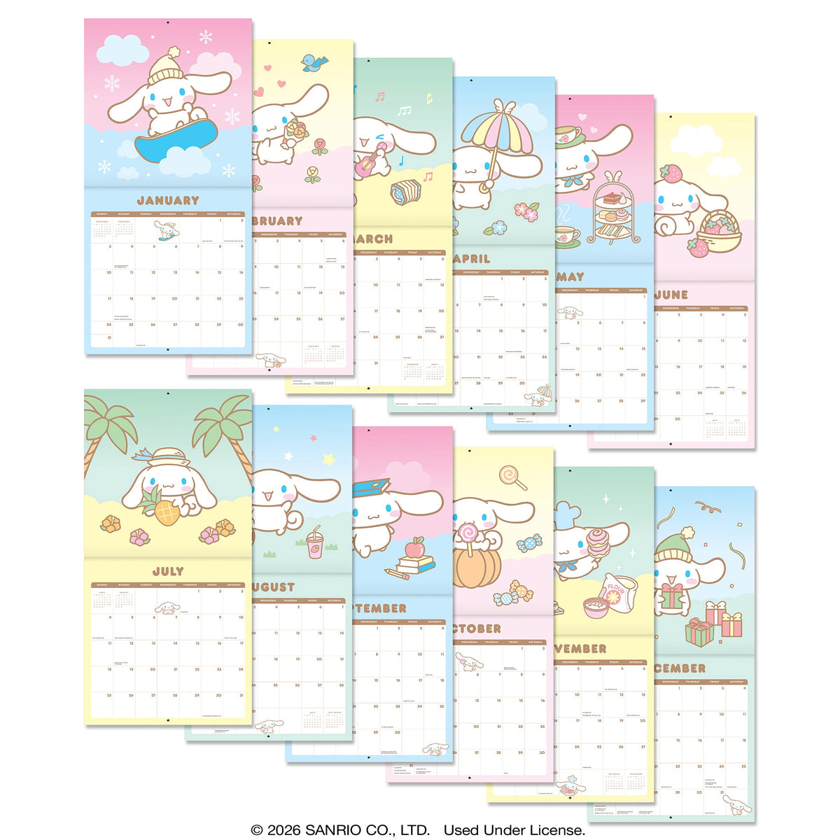 Cinnamoroll 2027 Classic Wall Calendar