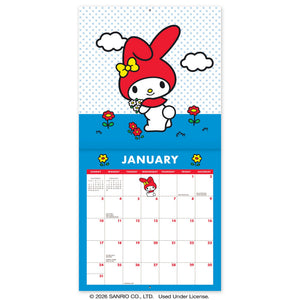 Hello Kitty and Friends 2027 Petite Retro Wall Calendar