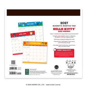 Hello Kitty and Friends 2027 Retro Magnetic Monthly Pad
