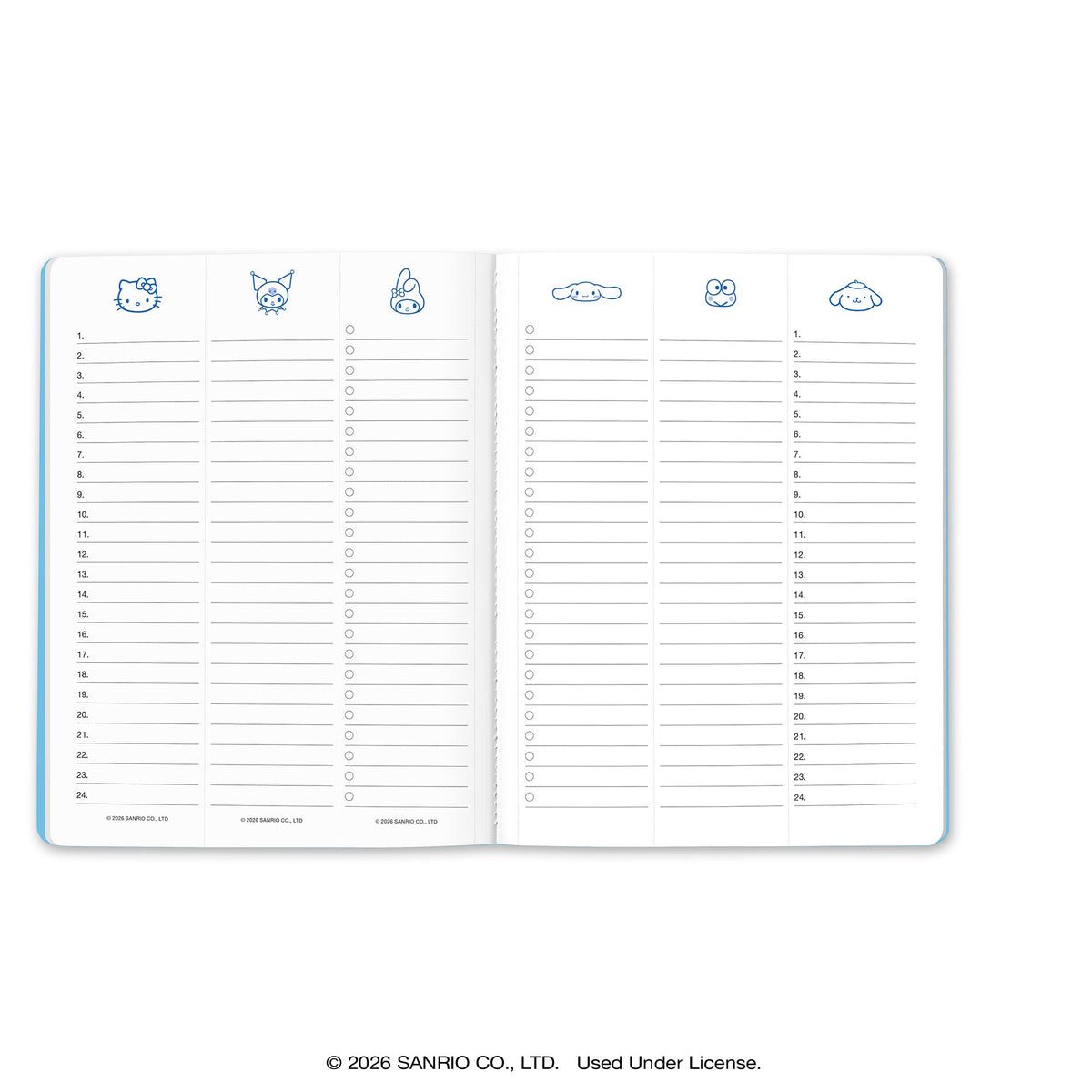 Hello Kitty and Friends 2027 Retro Just Right Monthly Planner & Bookmark