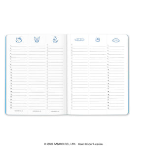 Hello Kitty and Friends 2027 Retro Just Right Monthly Planner & Bookmark