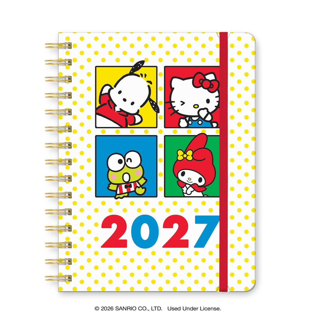 Hello Kitty and Friends 2027 Retro Deluxe Compact Flexi Planner